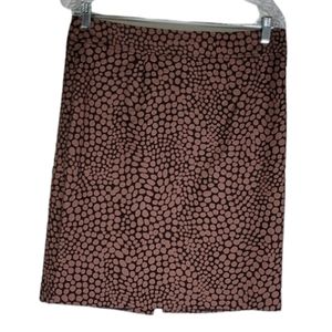 LOFT- Skirt /brown animal print. Size 10.